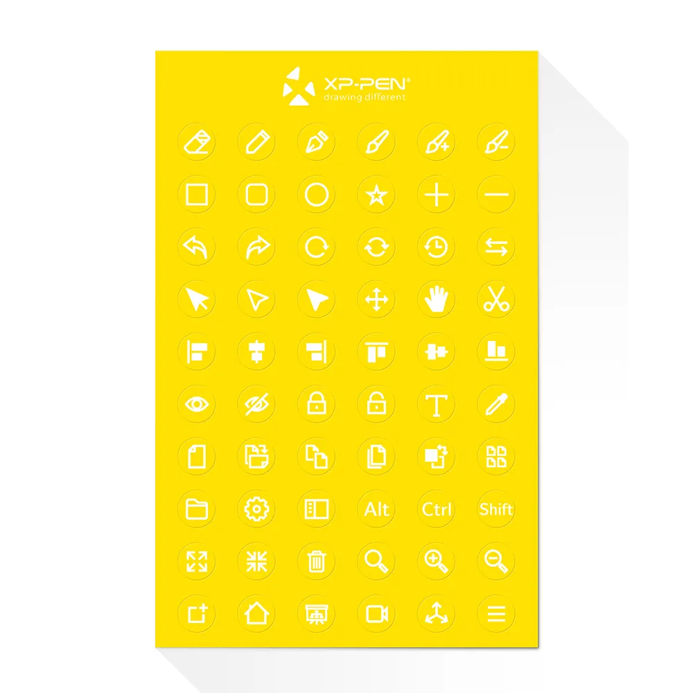 XPPen shortcut keys multi-function sticker(Package of 8) 3 XPPen shortcut keys multi-function sticker(Package of 8)