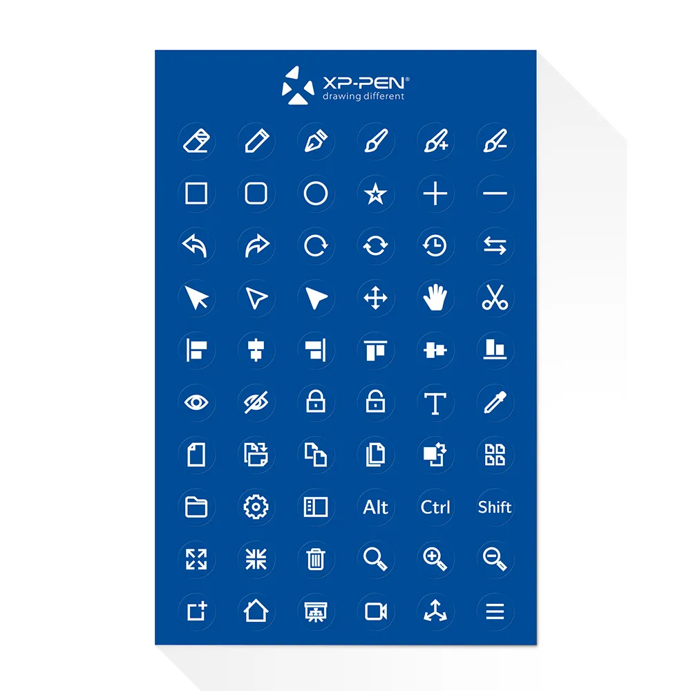 XPPen shortcut keys multi-function sticker(Package of 8) 4 XPPen shortcut keys multi-function sticker(Package of 8)